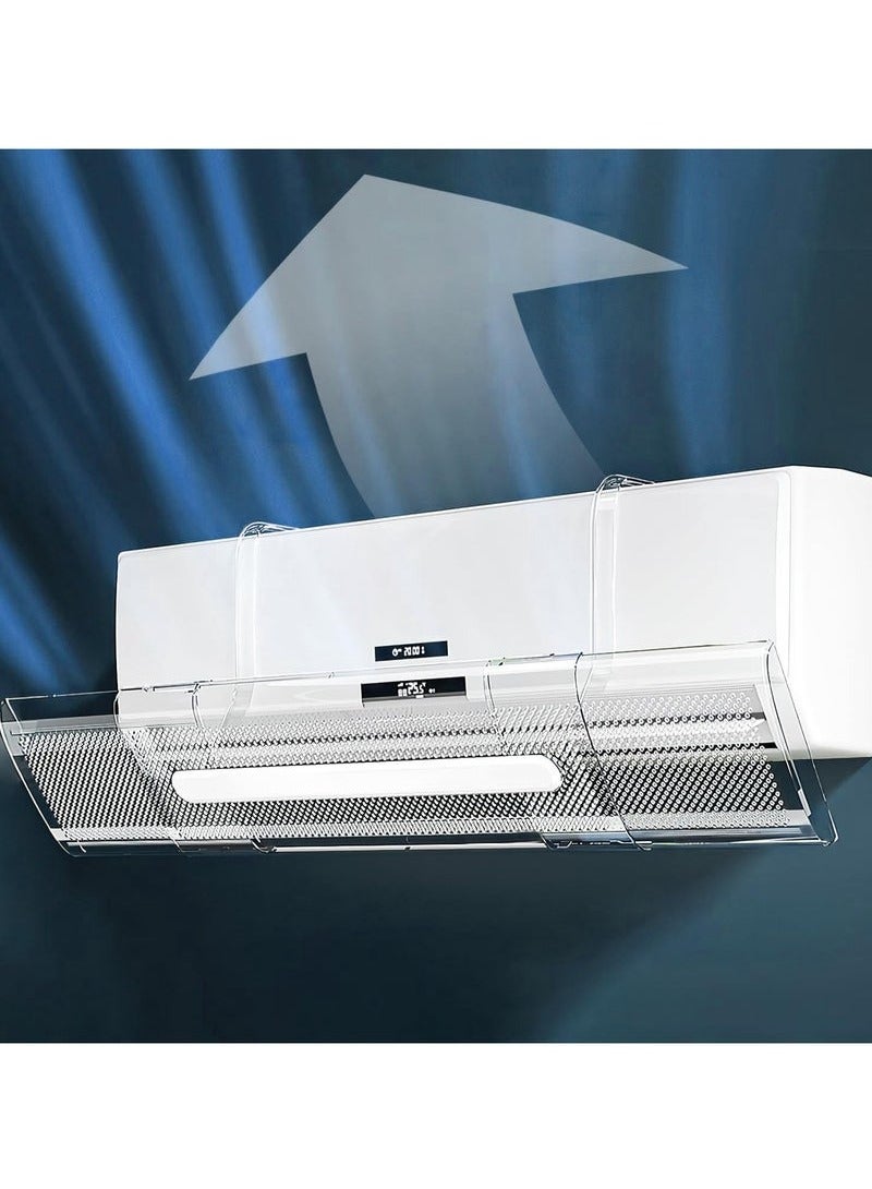 إلفسا عاكس تيار متردد لتكييف الهواء قابل للتعديل ومضاد للبرد، عاكس، ضبط يدوي لاتجاه الرياح لتكييف الهواء، يستخدم في غرفة المعيشة والمكاتب - Image 1