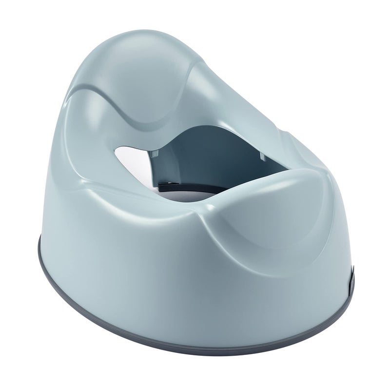 BEABA Ergonomic Training Potty, Provides Comfort and Support, Lightweight & Portable, Compact Toddler Potty (Rain) - Image 2