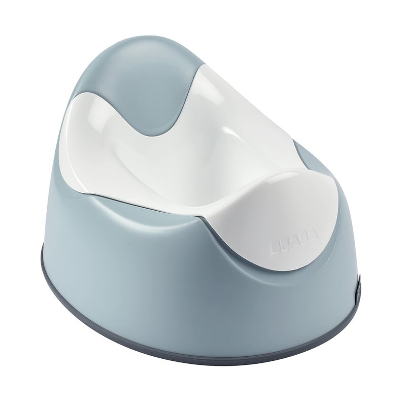 BEABA Ergonomic Training Potty, Provides Comfort and Support, Lightweight & Portable, Compact Toddler Potty (Rain) - Image 1