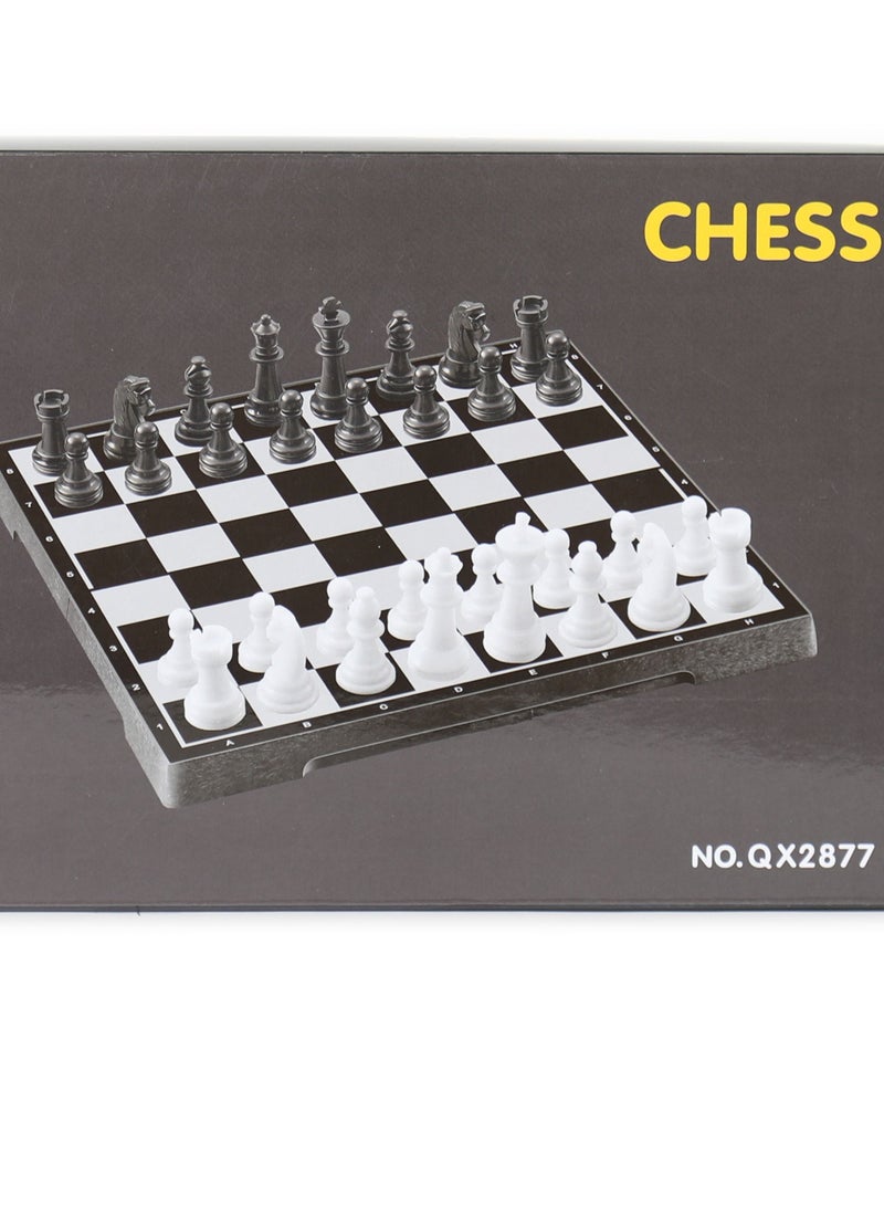كيو إكس مجموعة شطرنج مغناطيسية محمولة مع لوح قابل للطي - Image 1