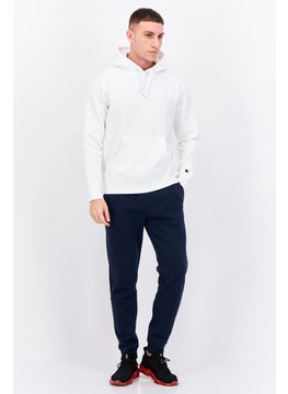 Champion Men Sportswear Fit Long Sleeves Hooded Running Sweatshirt, White  - Image 4
