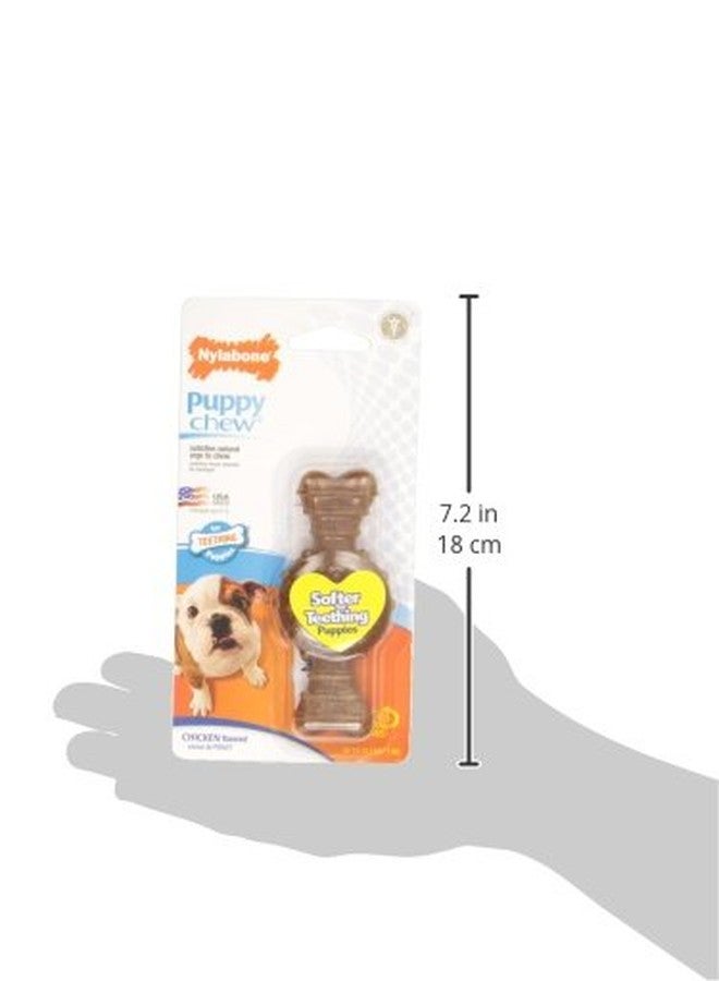 Nylabone Ring Bone Chew Toy for Puppies, Puppy Teething Toys, Puppy Enrichment Toys, Chicken Flavor, X-Small Dogs - Up to 15 lbs, 1 Count - Image 3