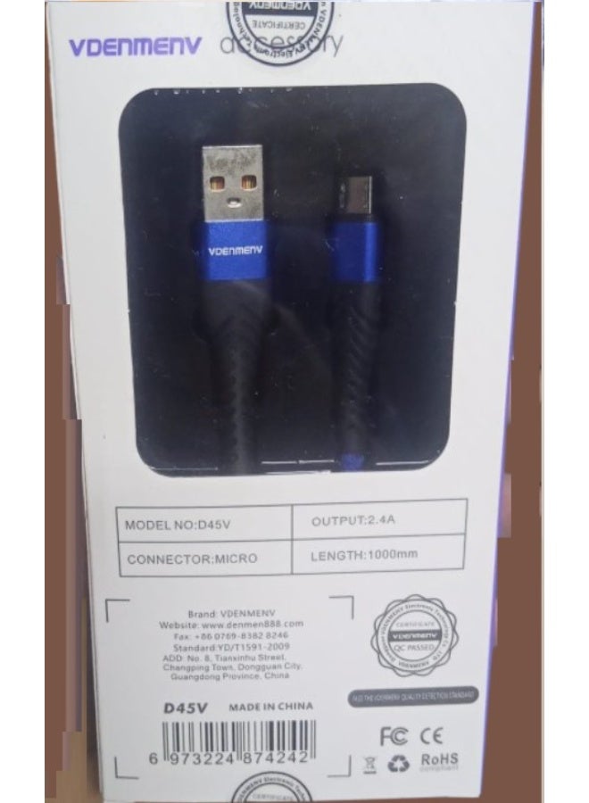 VDenmenV 2.4A Fast Charging USB x Micro Cable - Image 2