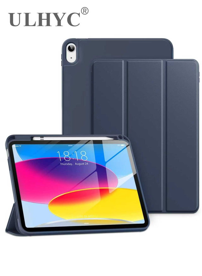 Case for iPad (A16) 11th 11 inch 2025 Gen iPad 11 Case/Case for iPad 10th Generation 10.9 Inch 2022 Built-in Pencil Holder Flexible Back Cover,Trifold Stand, Auto Sleep Wake Rebound Series for iPad 2022 Model A2696 A2757 A2777 10th Gen 10.9 Inch/iPad 11th Gen 11" 2025 A3354, A3355, A3356 - Image 1