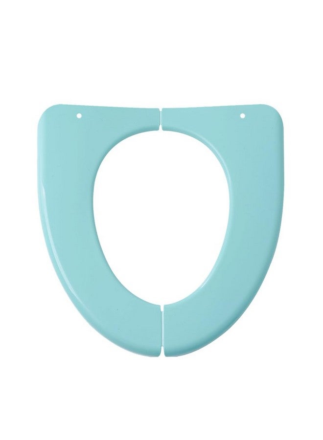 HEALLILY Folding Toilet Pad for Home Travel Potty Seat Washable Folding Safe Pad Training Toilet Seat Cover Cushion for and Kids (Green) - Image 1
