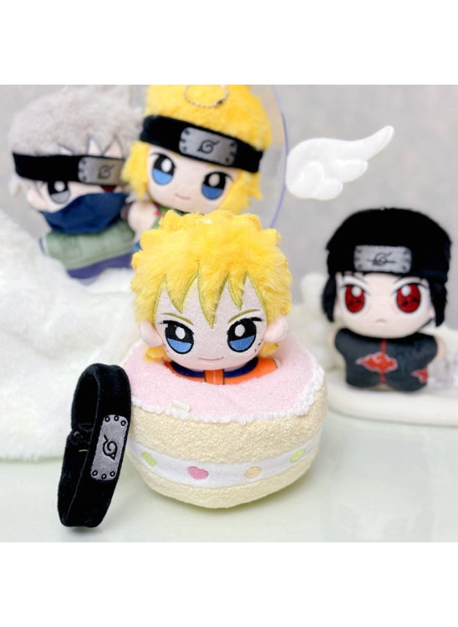 null - Squeak Naruto Watergate Kakashi Goddess Sakamoto Ryoji Yoshizawa Plush Doll Pendant-Specifications:10cm (with Squeaks)-Color:Uchiha Itachi - Image 1