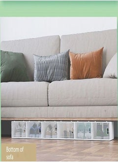 C&C Home 24 قطعة من رفوف تخزين الأحذية المنزلية القابلة للتكديس بتصميم جديد مقاس 33.5 × 90 × 84 سنتيمتر  - Image 5