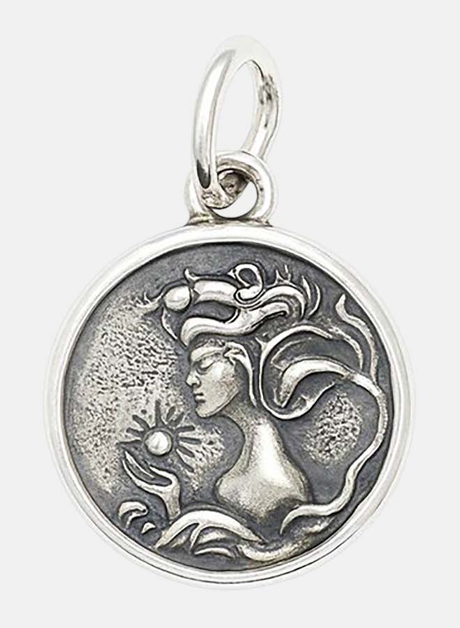 Virgo Zodiac Sterling Silver Pendant