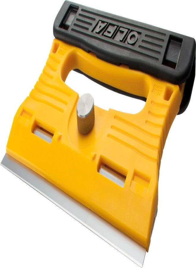 OLFA 120mm Multi Grip Razor Scraper (GSR-1/3B) - Stainless Steel Razor Blade Scraper Tool with Blade Guard & Non Slip Handle for Glass, Paint, Floors, Replacement Blades: OLFA 120mm GSB-1S Blades - Image 1