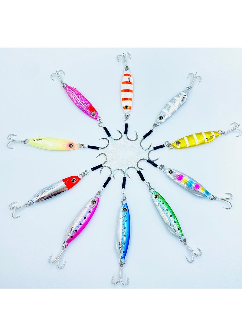 oakura Kaiju Silver Pink Jig - 30G Weights, Extra Sharp Bkk Hook, 10 Mesmerizing Colors - Lightweight Gear For Epic Fishing Adventures - Image 3