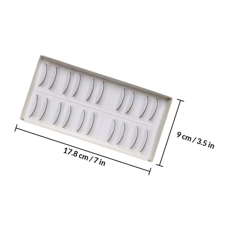 IMIKEYA Practice False Eyelashes 10 Pairs Mimic Natural Mannequin Eyelash Extensions Supplies and Makeup Practice - Image 2