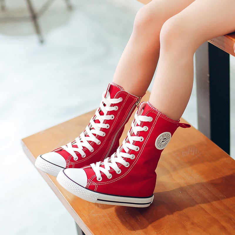 2026 Spring New Children'S Canvas Shoes High-Top Boys And Girls Shoes White Sneakers Korean Style Baby Canvas Shoes 5056 - Image 4