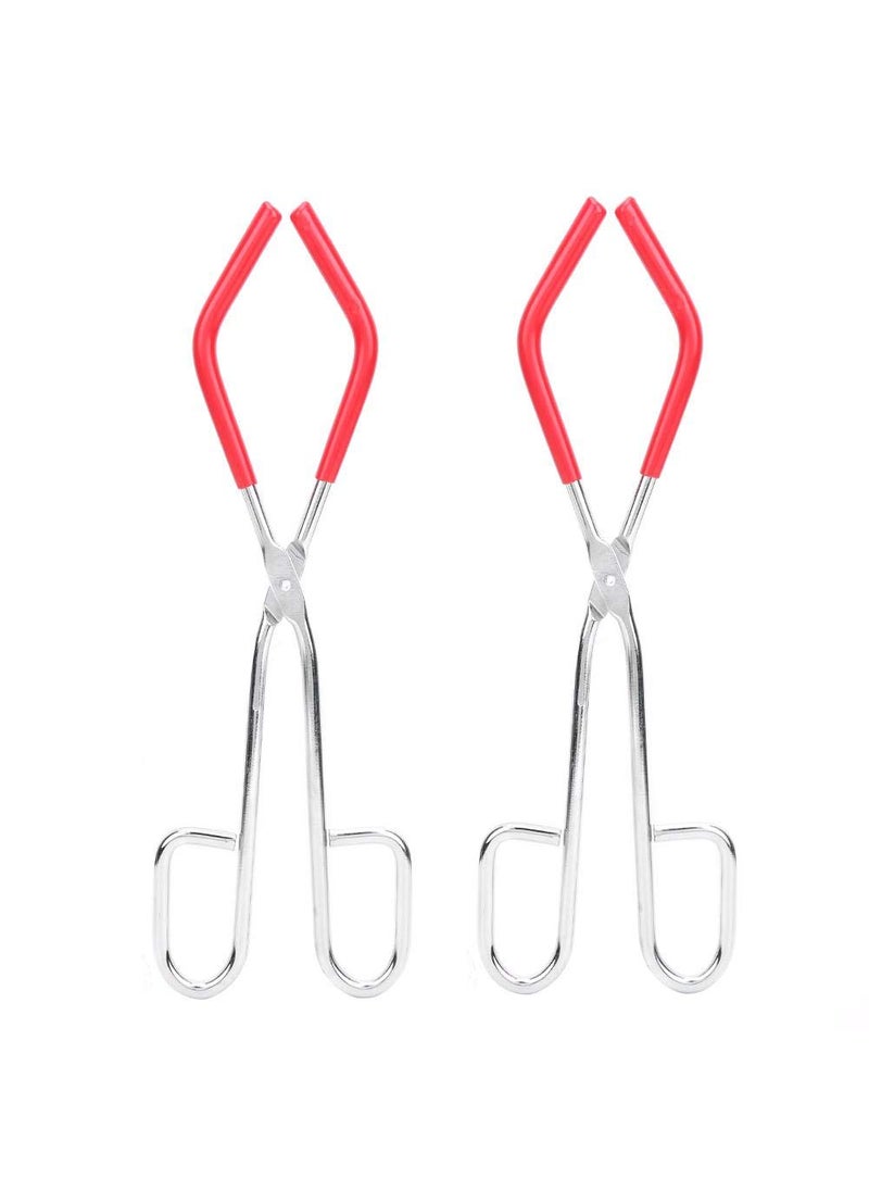 Hztyyier Beaker Tongs Tool Supplies 98in Length with Rubber Coated Ends for 50mL  1000mL Capacity Beaker 