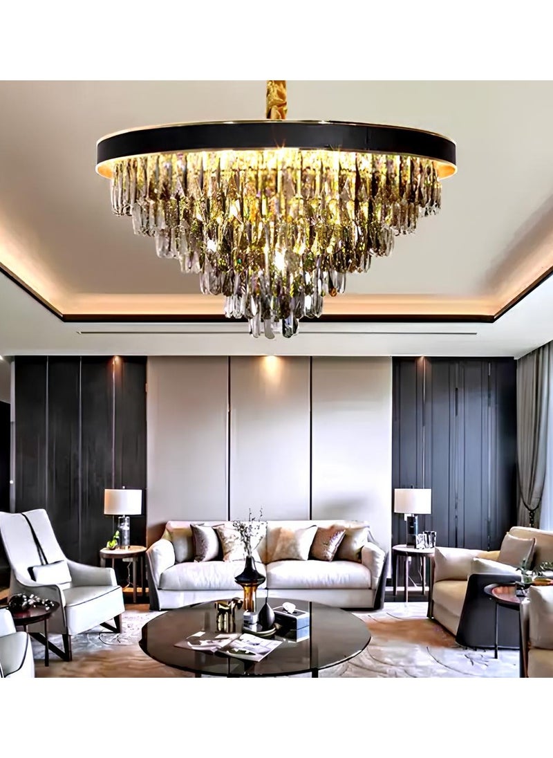ماركة غير محددة - ثريا علاقي كريستال اسود مقاس 40 سم - Image 1