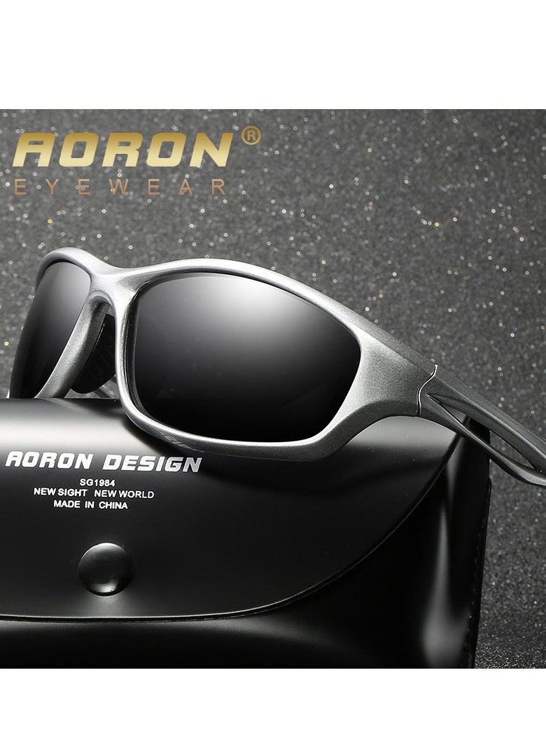 Aoron Polarised Sports Sunglasses for Men Women Driving Sunglasses Cycling Running Fishing Goggles Unbreakable Frame  - Image 3
