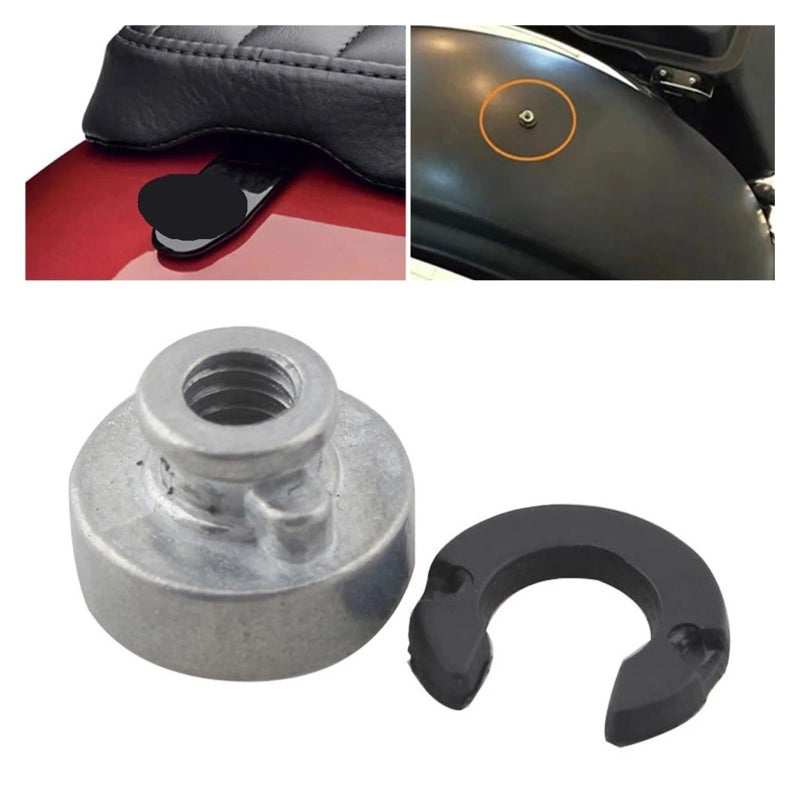 Quick Release Rear Fender Seat Bolt Nut Kit Motorcycle Mount Screw Black - Image 4