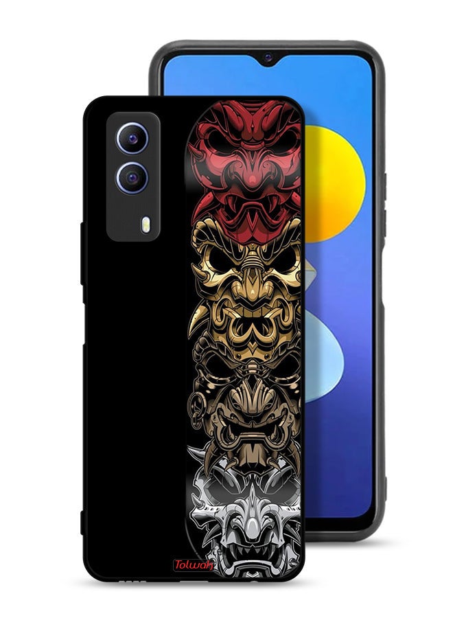 Tolwak Vivo T1x Protective Case Cover Heads Art - Image 1