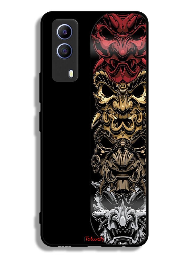 Tolwak Vivo T1x Protective Case Cover Heads Art - Image 2