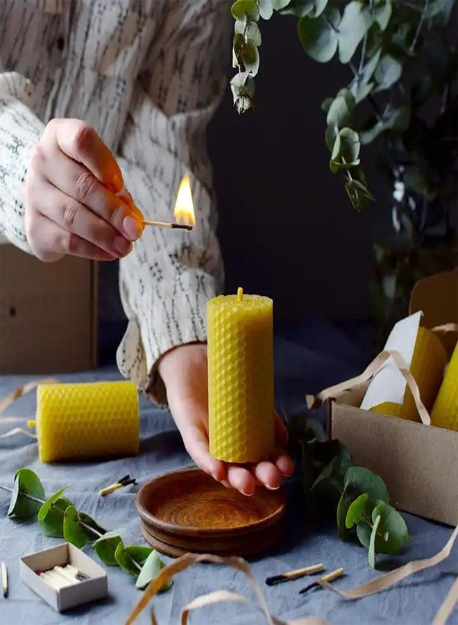 TooGet Beeswax Foundation Sheets, 10-Pack Natural Yellow Beeswax Sheets for Beekeeping Hive Frames & Candle Making Supplies - 13.3 x 9 cm - Image 5