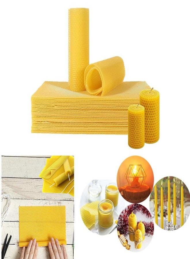 TooGet Beeswax Foundation Sheets, 10-Pack Natural Yellow Beeswax Sheets for Beekeeping Hive Frames & Candle Making Supplies - 13.3 x 9 cm - Image 3