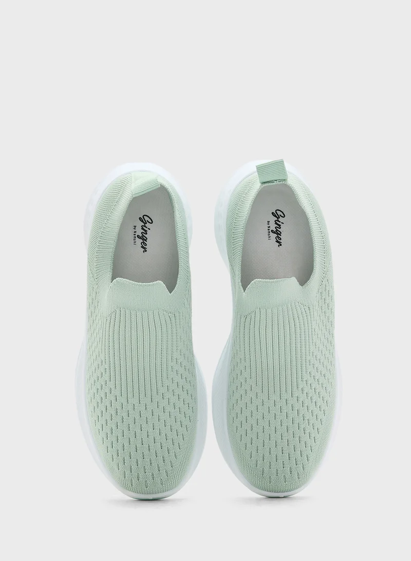 Ginger Fly Knit Comfort Slip On Shoe