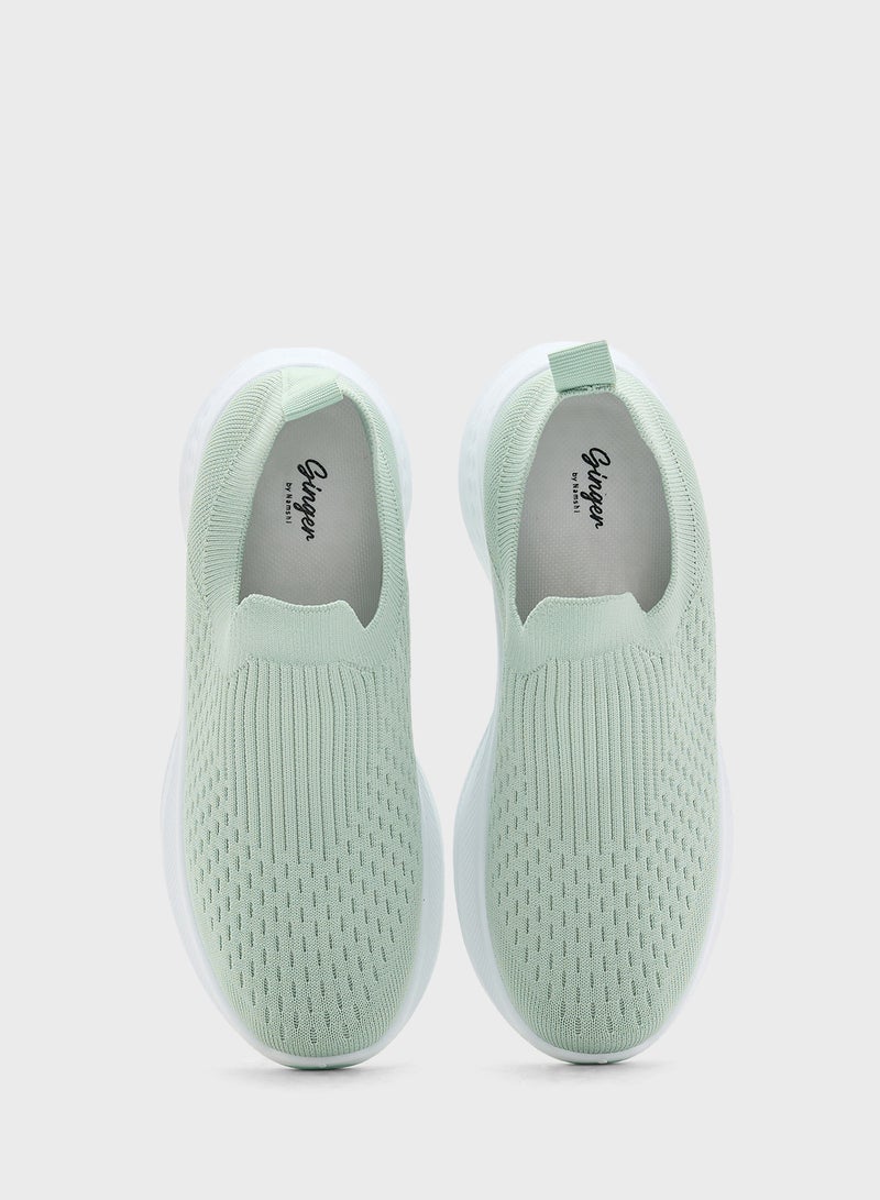 Ginger Fly Knit Comfort Slip On Shoe  - Image 4