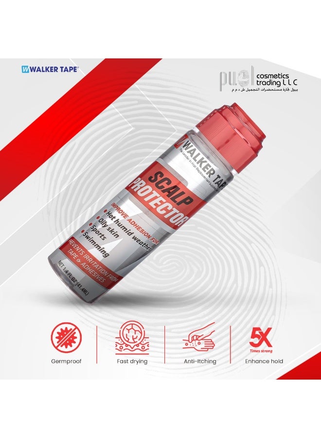 Walker Tape Scalp Protector Dab-On 1.4 fl oz | Adhesive Booster for Wigs & Hair Systems | Protects Sensitive Skin | Humidity Resistant Barrier | Improves Hold Time | For Oily Skin - Image 5