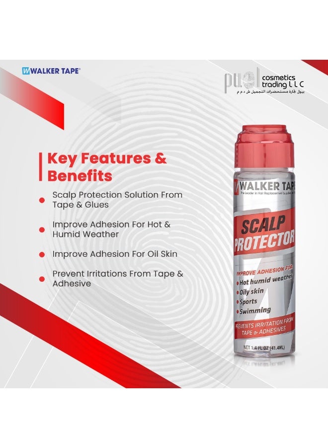 Walker Tape Scalp Protector Dab-On 1.4 fl oz | Adhesive Booster for Wigs & Hair Systems | Protects Sensitive Skin | Humidity Resistant Barrier | Improves Hold Time | For Oily Skin - Image 2