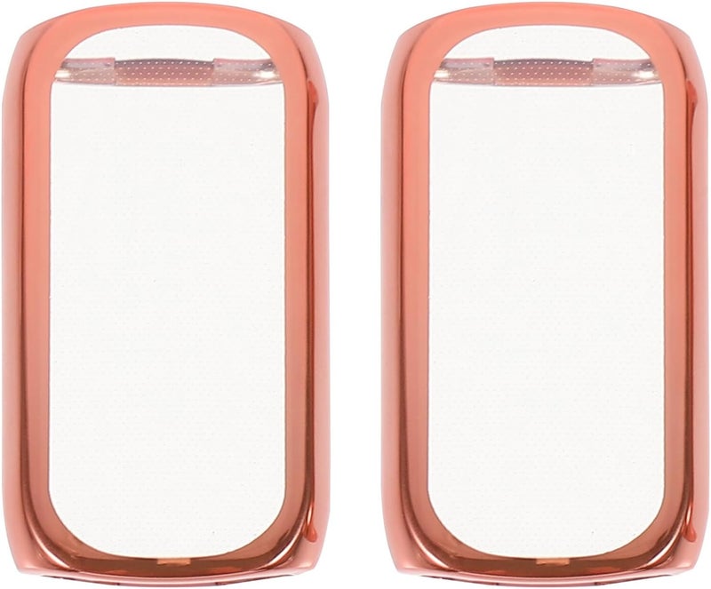 2pcs Full TPU Protective Case with Screen Bumper Shell, Rose Gold Watch Cover Protector for Fitness Tracker Accessories - Image 1