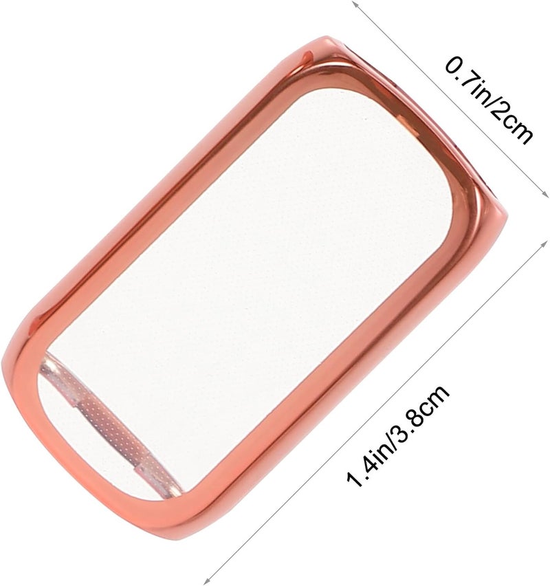 2pcs Full TPU Protective Case with Screen Bumper Shell, Rose Gold Watch Cover Protector for Fitness Tracker Accessories - Image 2