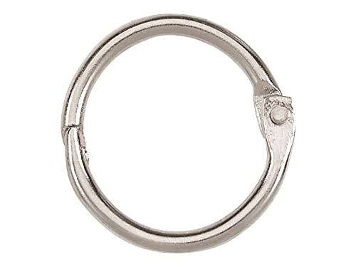 ACCO Brands خواتم مجلدات ورق مفكوك، 3/4"، فضي، 100 حلقة/علبة (72201) - Image 2