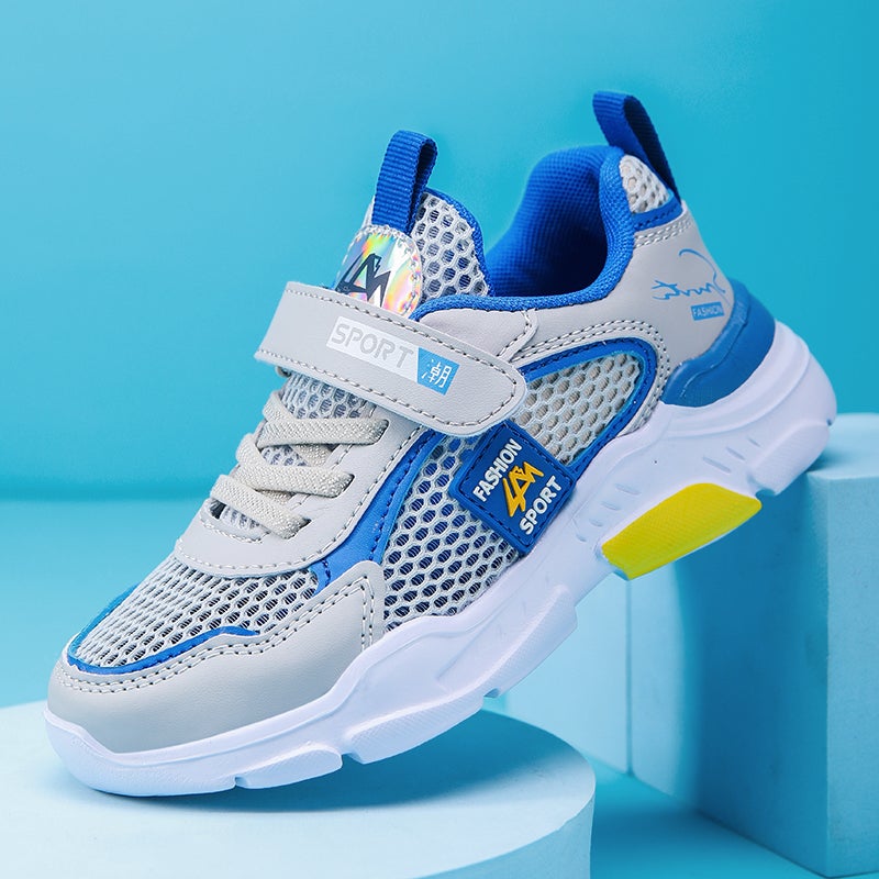 Boys' Shoes 2024 Mesh Breathable Middle And Large Children'S Casual Shoes Summer Single Mesh Hollow Children'S Sneaker - Image 2