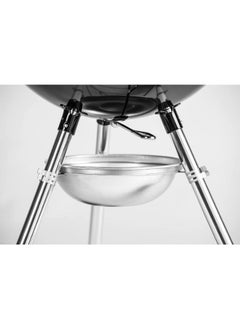 Weber Weber Original Kettle Charcoal Grill Barbecue, 47cm | E-4710 BBQ Grill with Lid Cover, Thermometer, Stand & Wheels | Freestanding Outdoor Oven & Cooker with Porcelain-Enamelled Bowl - Black  - Image 2