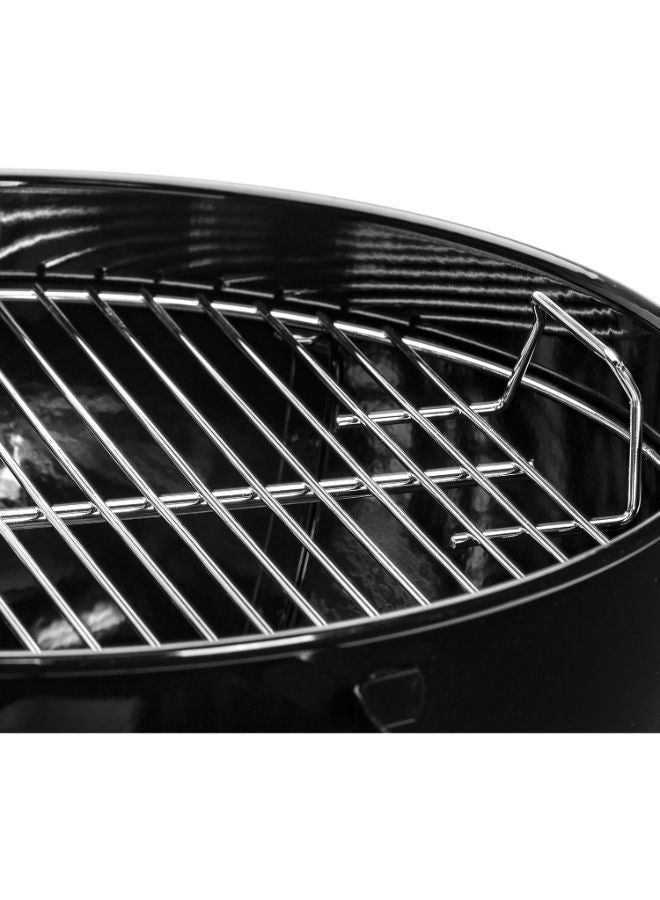 Weber Original Kettle Charcoal Grill Barbecue, 47cm | E-4710 BBQ Grill with Lid Cover, Thermometer, Stand & Wheels | Freestanding Outdoor Oven & Cooker with Porcelain-Enamelled Bowl - Black - Image 5