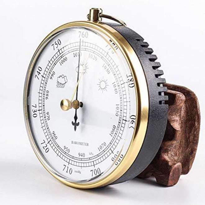 10cm Wall Hanging Barometer, Home Air Pressure Tools with Hanging Loop, Round 1070hPa Air Weather Station, for Hotels, Warehouses, Laboratories, Factories, Museums, Offices - Image 4
