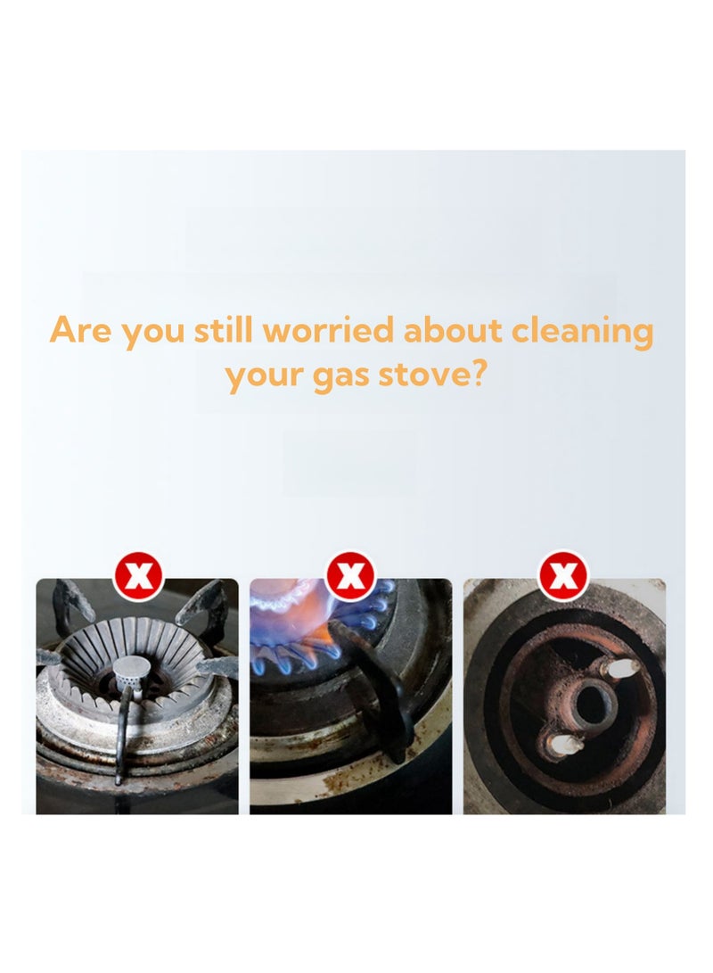 NOVOLAN Stove Burner Covers 100-Piece Pack of Aluminum Foil Square Gas Burner Liners, High-Temperature Resistant Grease & Oil Protection for Gas Stoves, 21.5cm x 21.5cm, Easily Cut to Fit Any Size - Image 3