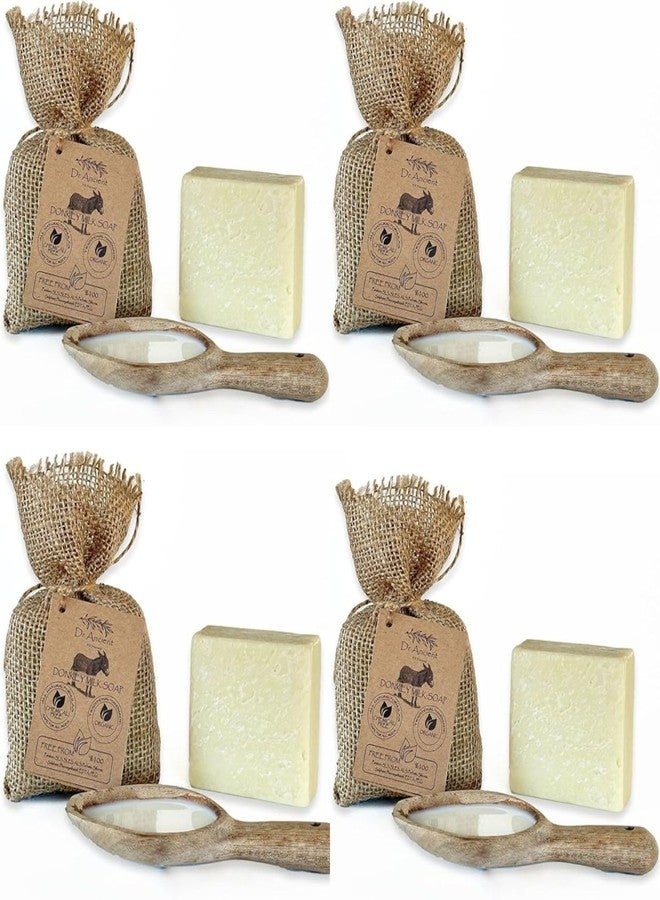 Dr.Ancient Donkey Milk Soap Bar Organic Natural Traditional Handmade Antique - Anti Ageing, Moisturizer - Absolutely No Chemicals! Pure Natural Soaps! 5 Ounce (Pack of 4) - Image 1