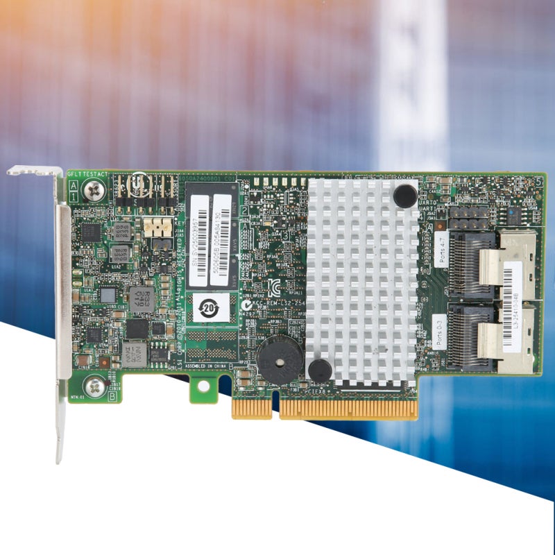 بطاقة تحكم RAID من نوع PCIe، 8 منافذ داخلية SATA SAS بسرعة 6 جيجابت في الثانية، معالج LSI SAS2208 ثنائي النواة، ذاكرة تخزين مؤقت 512 ميجابايت، دعم RAID 0/1/5/6، حامل منخفض للتركيب في هيكل 2U. - Image 5