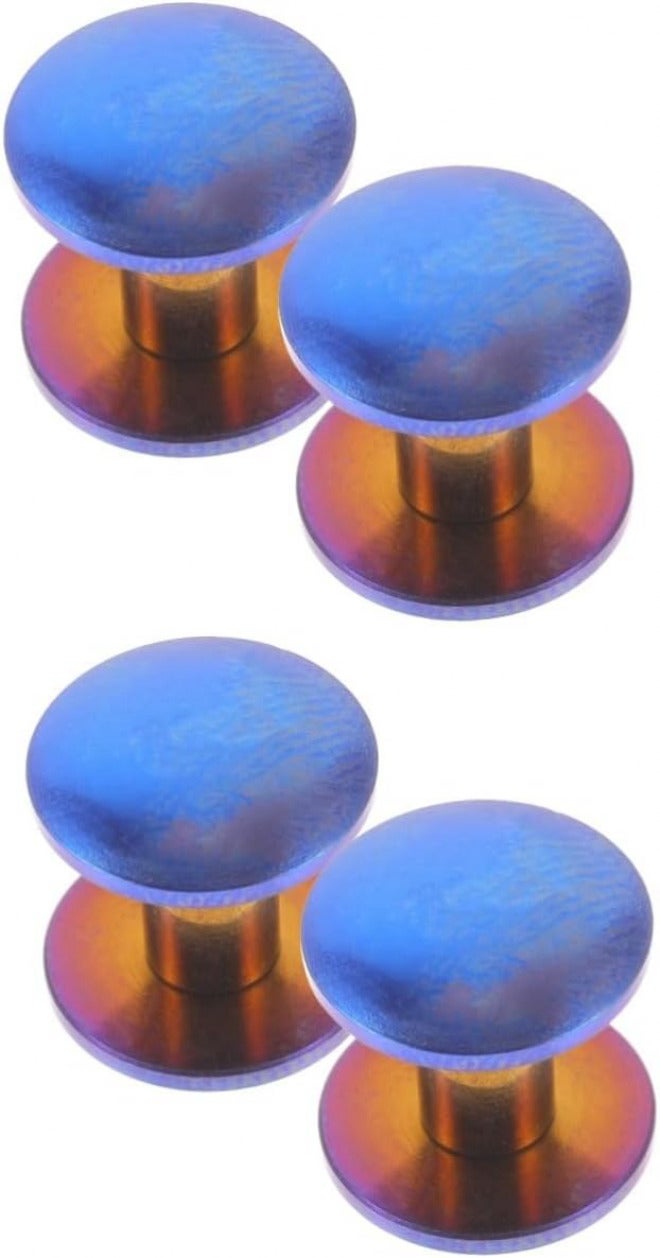 Hardness boosted processed substance STOBOK 4pcs Screw Binding Post Replacement for Belt Accessories Construction Non Lightweight Design Easy Installation for Crafts and Projects Worldwide simple practical design - Image 1