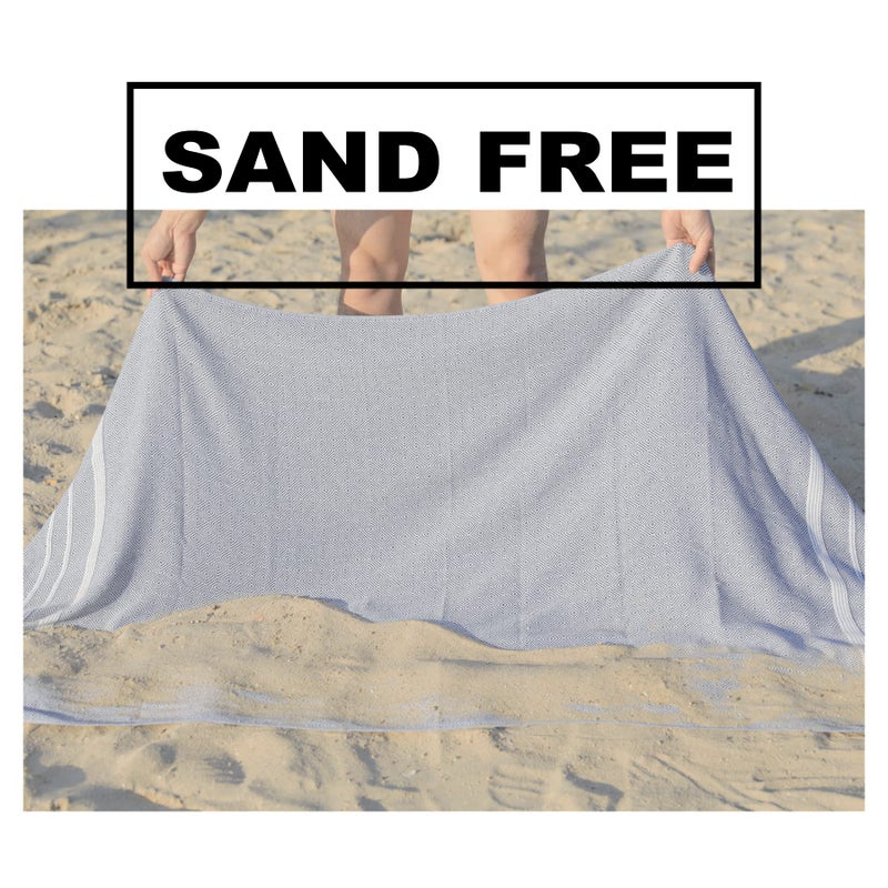 Antfuny Giant Huge Thin Boho Throw Blanket Turkish Beach Blanket Towel Jumbo Extra Large XL XXL Big Oversized Outdoor Picnic Accessories Airplane Travel Essentials Camping Gears Must Haves Yard Yoga Mat Aqua - Image 4