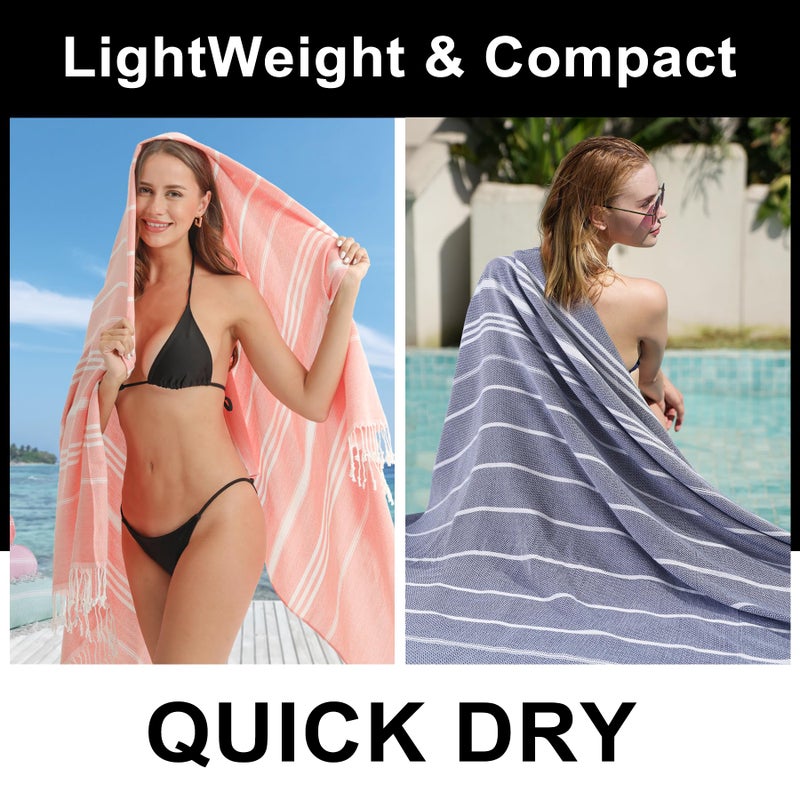 Antfuny Giant Huge Thin Boho Throw Blanket Turkish Beach Blanket Towel Jumbo Extra Large XL XXL Big Oversized Outdoor Picnic Accessories Airplane Travel Essentials Camping Gears Must Haves Yard Yoga Mat Aqua - Image 3
