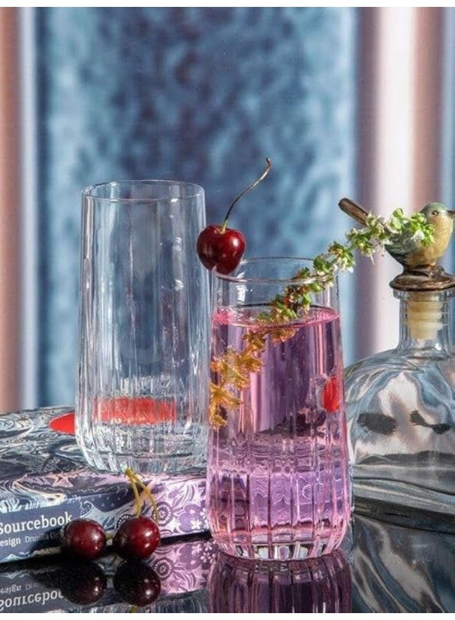 Hawaiian Glass Shop Set - High Quality Turkish Glass - 6 Pieces - Suitable for Juice and Water - Stylish and Modern Design for Everyday Use and Luxurious Hospitality - Image 3