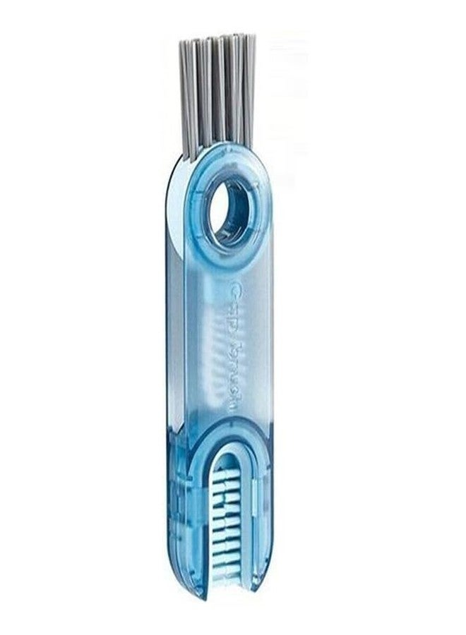 Frankz 3 in 1 Multipurpose Bottle Gap Cleaner Brush Cup Cleaning Tools Water Bottle Cleaner Brush Home Kitchen Cleaning Tools - Multi Color - Image 1
