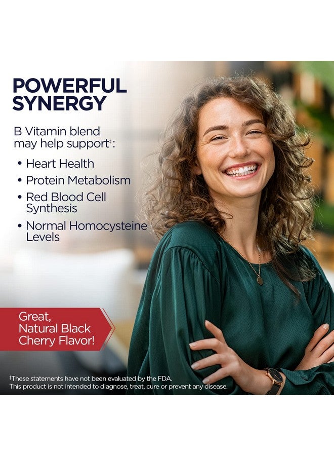 KAL Vitamin B 6 B 12 Folic Acid Supplement B Vitamins For Healthy Energy Heart & Red Blood Cell Support W/Vitamin B12 Methylcobalamin And Folate Natural Cherry Gluten Free 60 Serv 60 Lozenges - Image 5