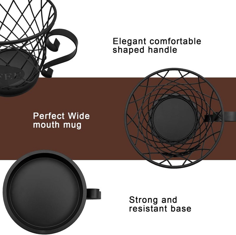 MFBJXC Coffee Pod Storage Basket - 35 K Cup Organizer, Black - Image 3