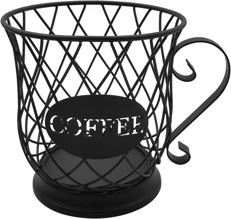 MFBJXC Coffee Pod Storage Basket - 35 K Cup Organizer, Black - Image 1