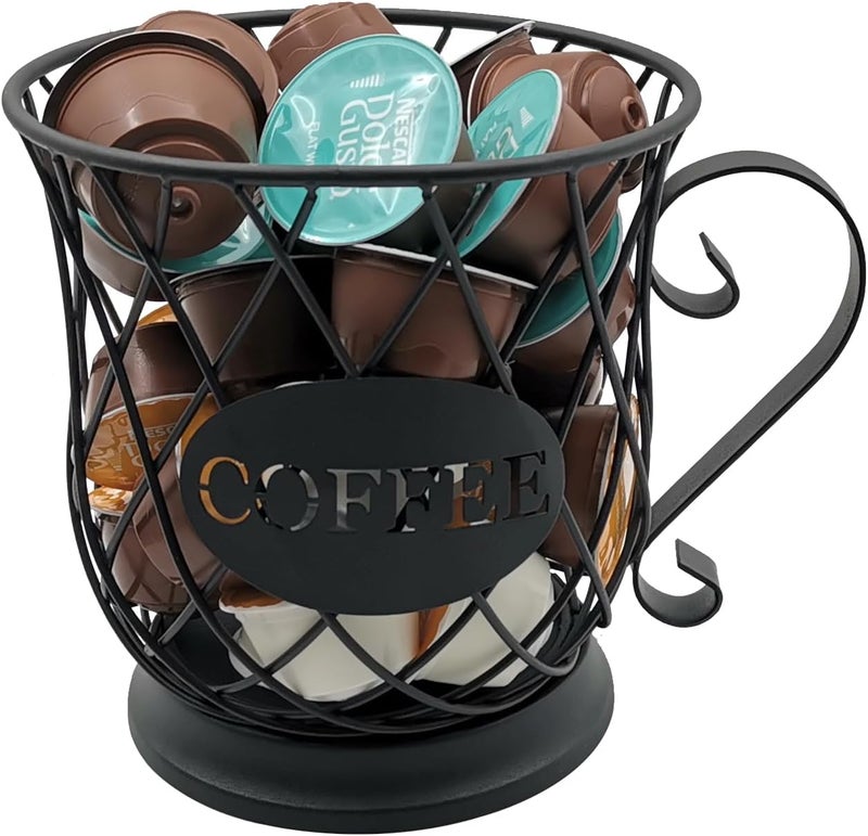 MFBJXC Coffee Pod Storage Basket - 35 K Cup Organizer, Black - Image 2