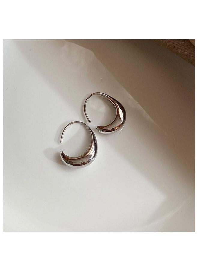 2pcs Women Earrings, Shape Earrings for Women French Trendy Gold Plated Earring Jewelry Mother On Birthday/Valentine's - Image 2