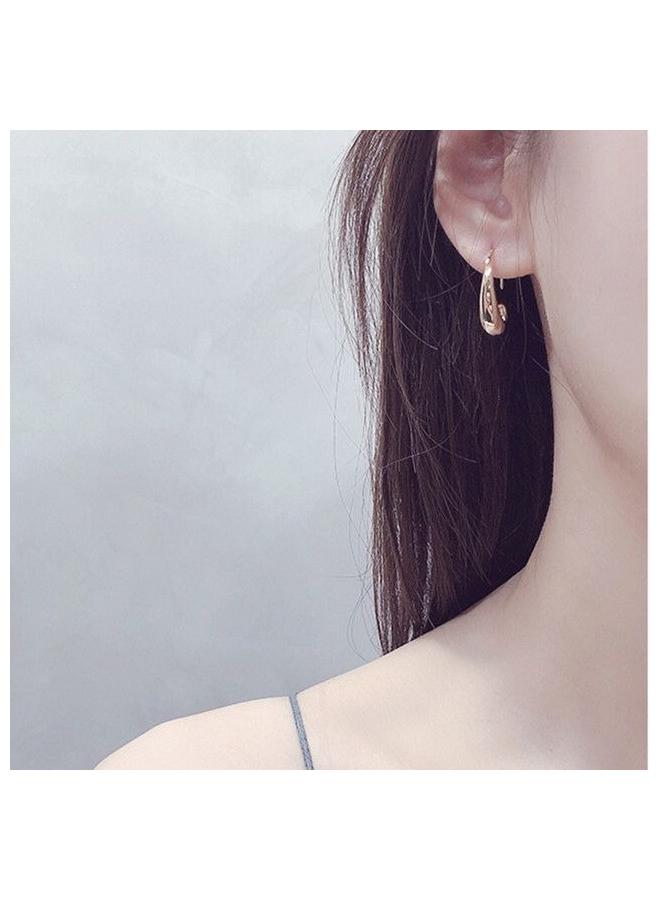 2pcs Women Earrings, Shape Earrings for Women French Trendy Gold Plated Earring Jewelry Mother On Birthday/Valentine's - Image 5
