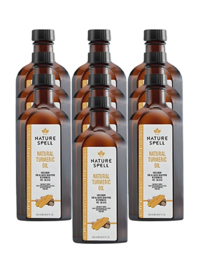 نايتشر سبيل 10 قطع زيت الكركم الطبيعي للعناية بالشعر والجسم مناسب لجميع أنواع البشرة أصلي 150 مل - Image 1